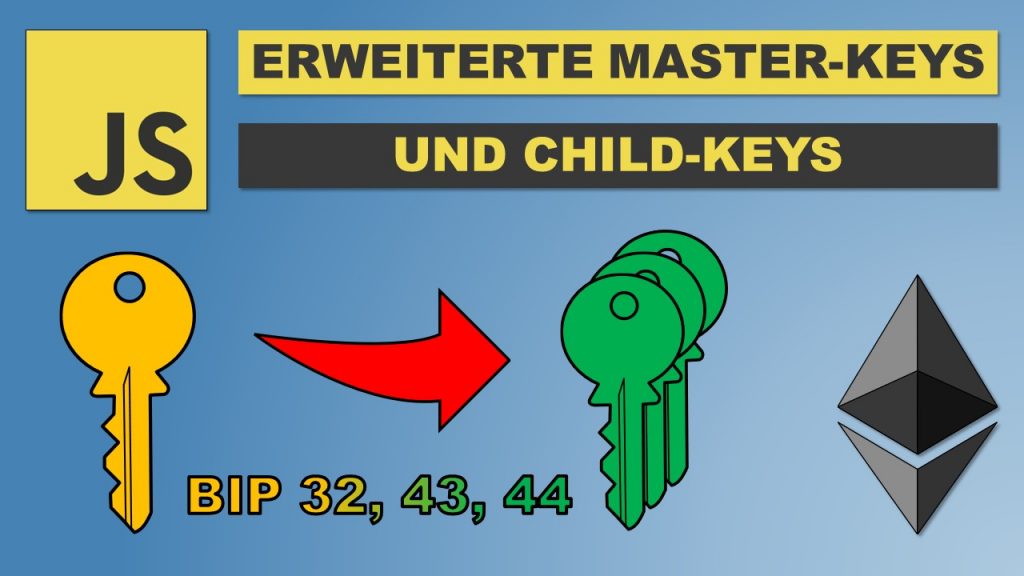 Ethereum HD-Wallet in JavaScript (BIP 32/44): Erweiterte Master-Keys und Child-Keys [Teil 4]